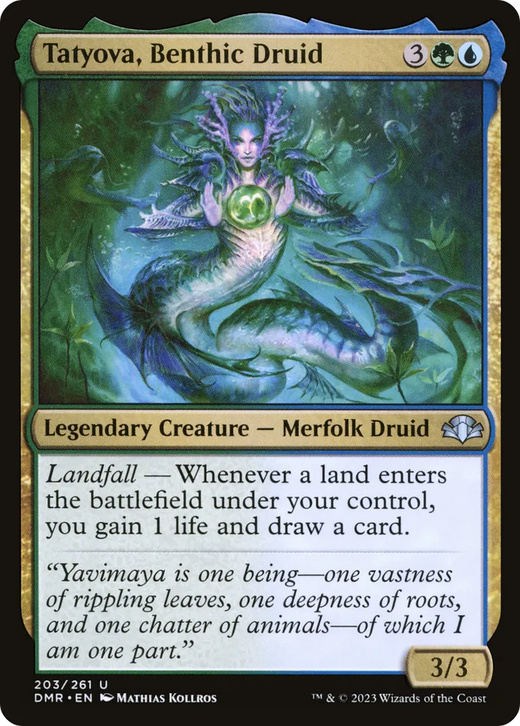 Tatyova, druidesse benthique — Dominaria Remastered — Magic: The Gathering