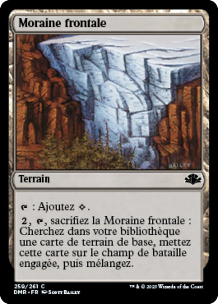 Moraine frontale from Dominaria Remastered - Magic: The Gathering