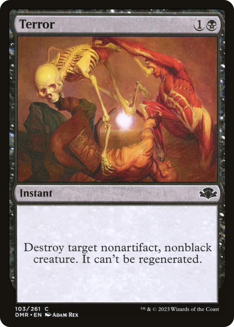 Terror — Dominaria Remastered — Magic: The Gathering