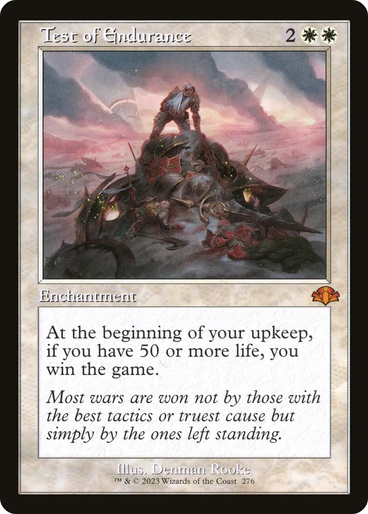 Test of Endurance from Dominaria Remastered - Magic: The Gathering
