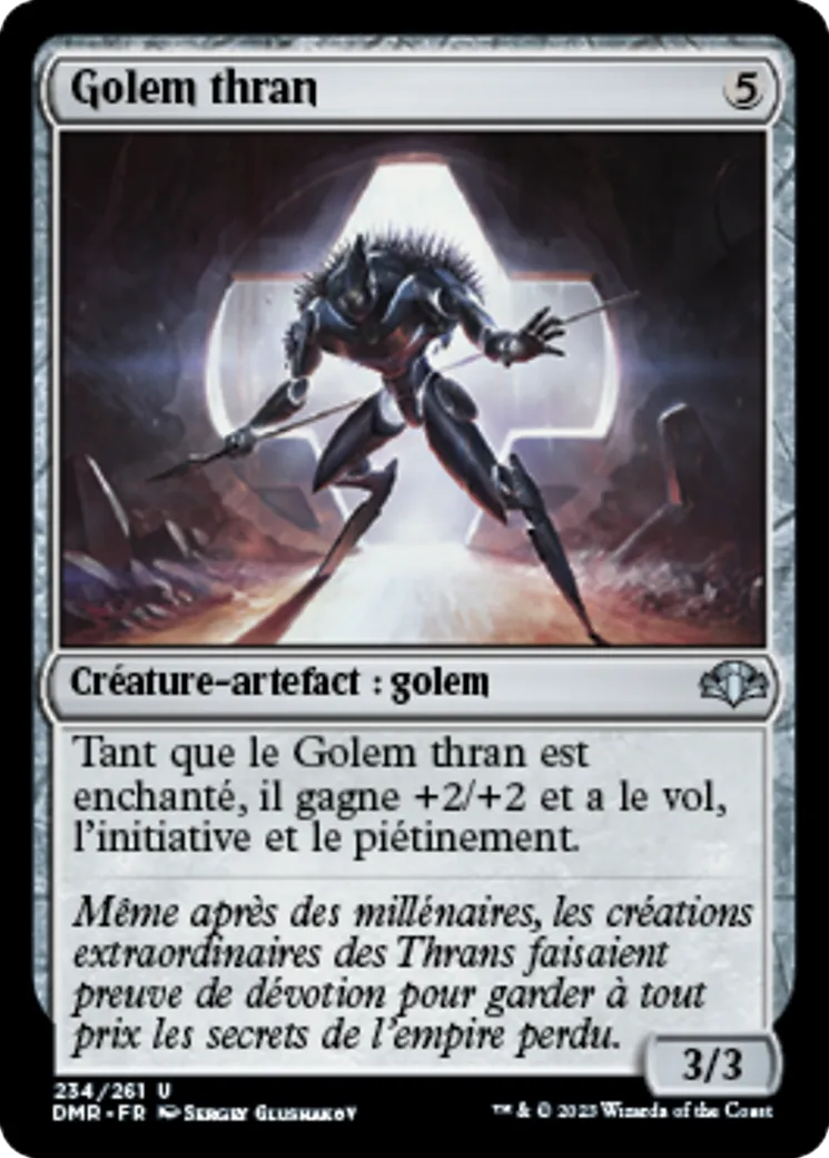 Golem thran — Dominaria Remastered — Magic: The Gathering