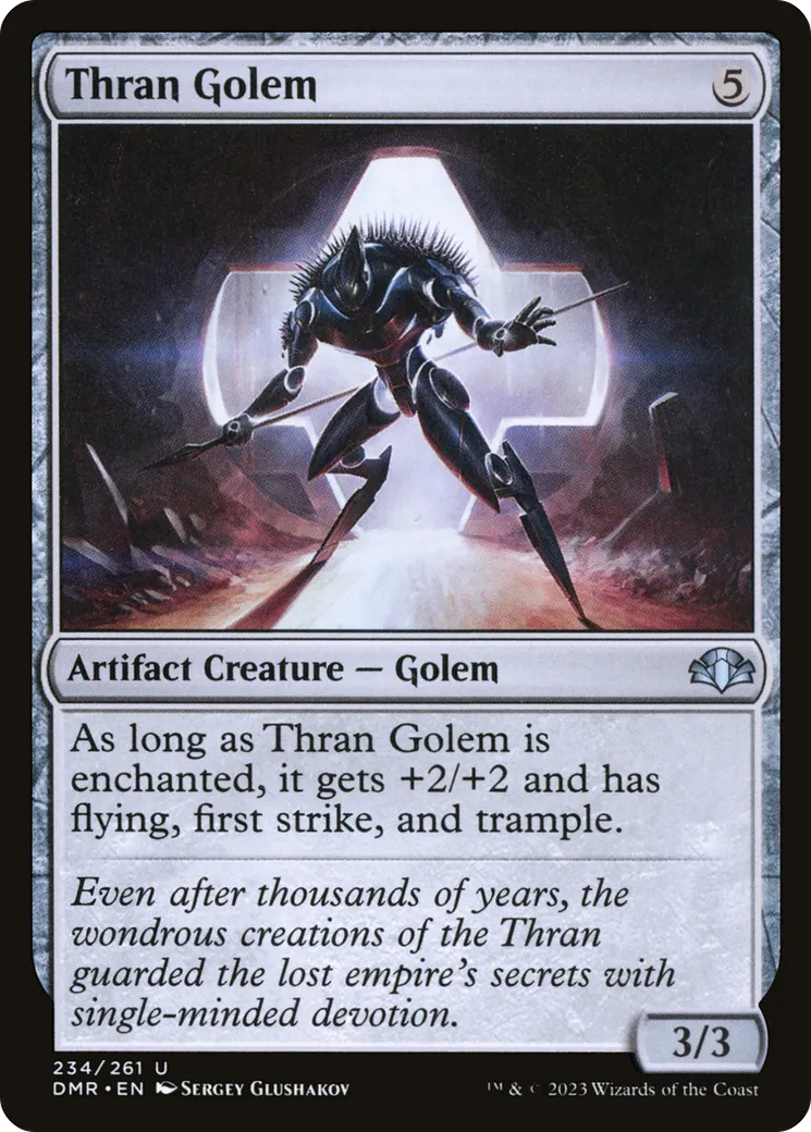 Golem thran — Dominaria Remastered — Magic: The Gathering