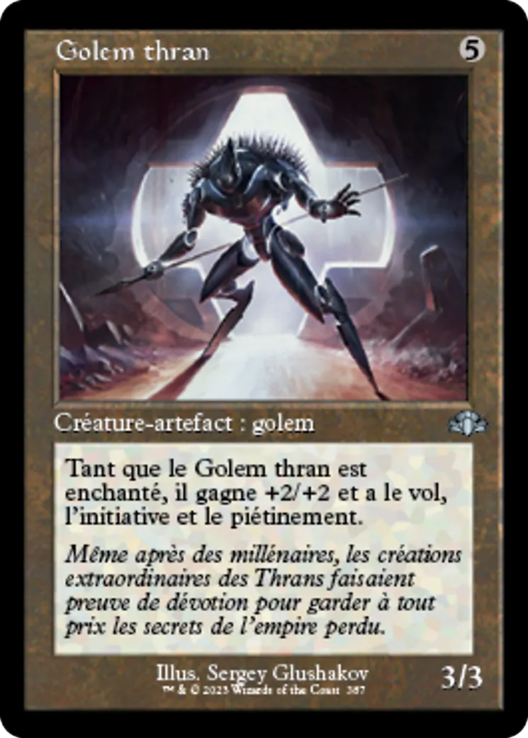Golem thran — Dominaria Remastered — Magic: The Gathering
