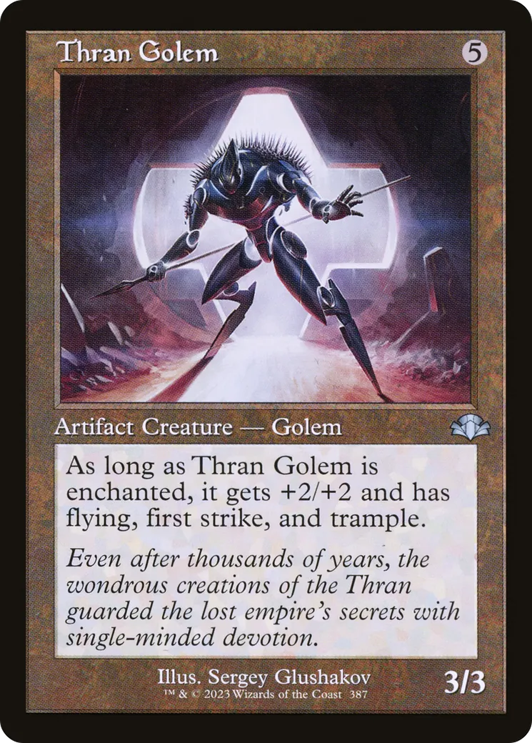 Thran Golem from Dominaria Remastered - Magic: The Gathering