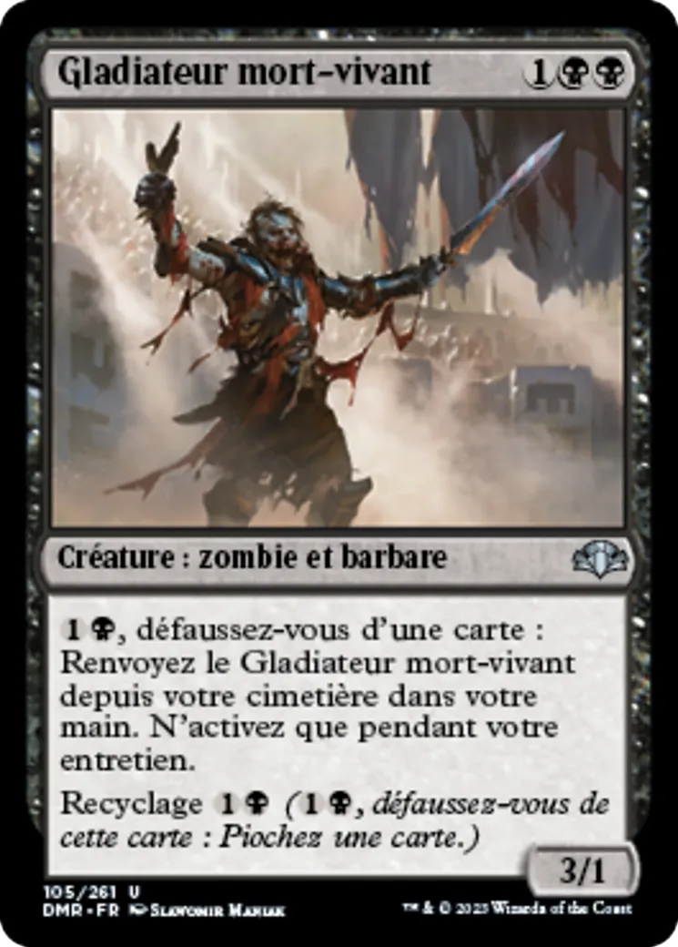 Gladiateur mort-vivant — Dominaria Remastered — Magic: The Gathering