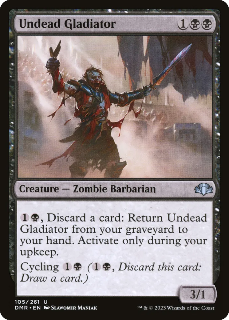 Undead Gladiator — Dominaria Remastered — Magic: The Gathering