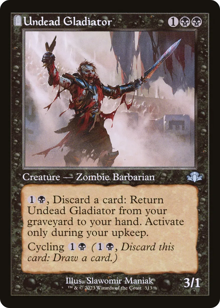 Undead Gladiator — Dominaria Remastered — Magic: The Gathering