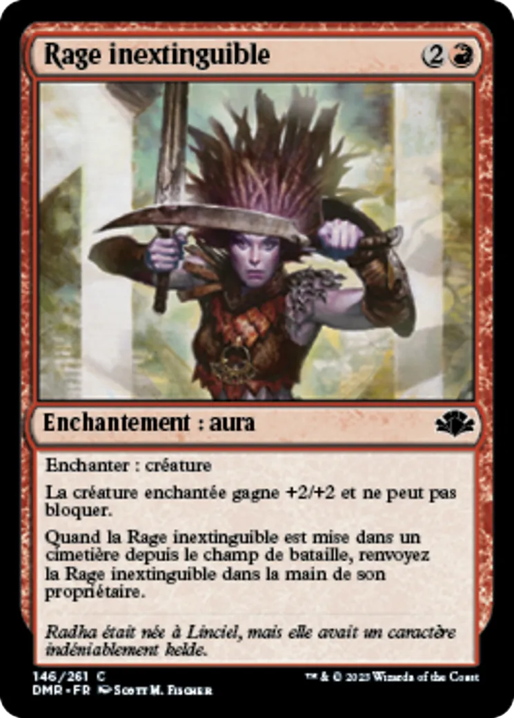 Rage inextinguible — Dominaria Remastered — Magic: The Gathering