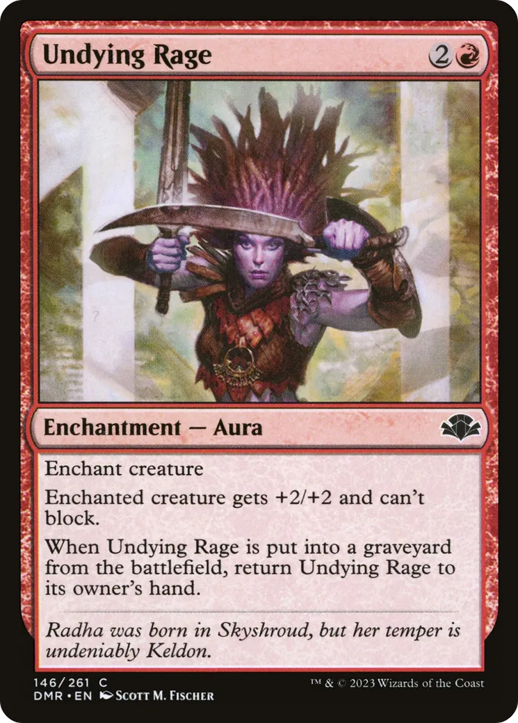 Undying Rage — Dominaria Remastered — Magic: The Gathering
