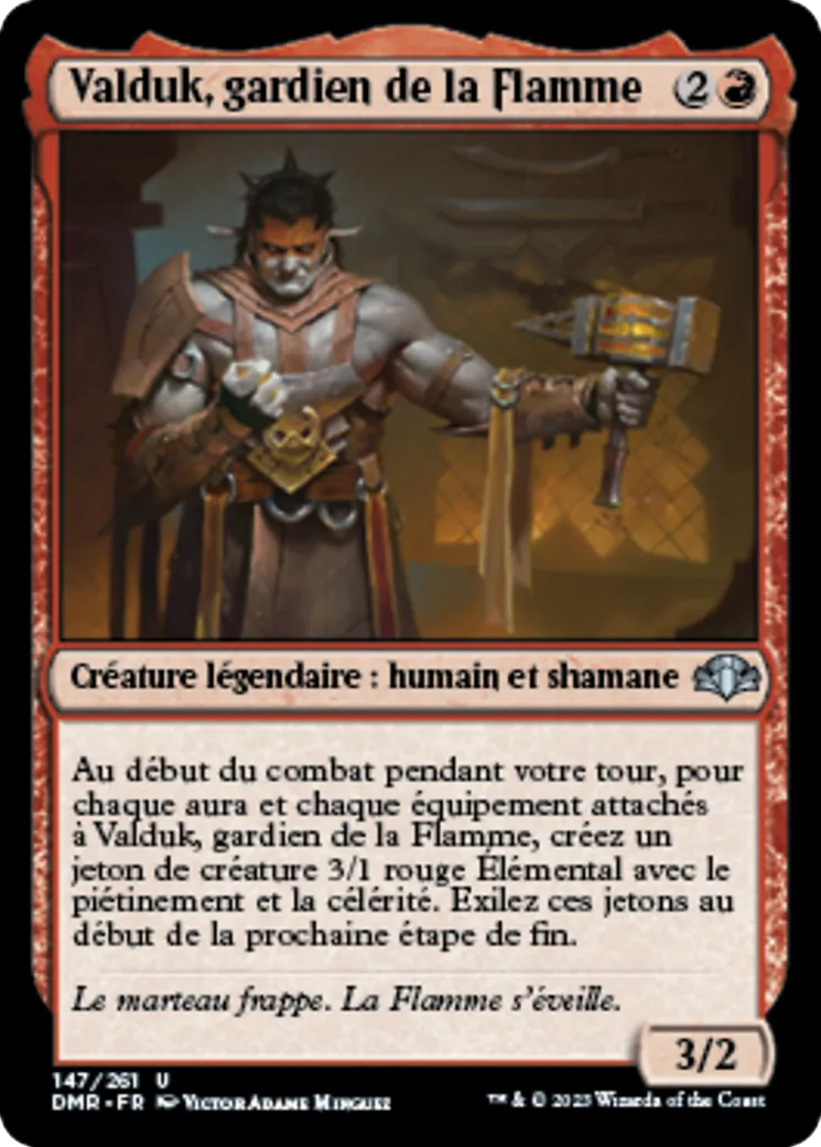 Valduk, gardien de la Flamme — Dominaria Remastered — Magic: The Gathering