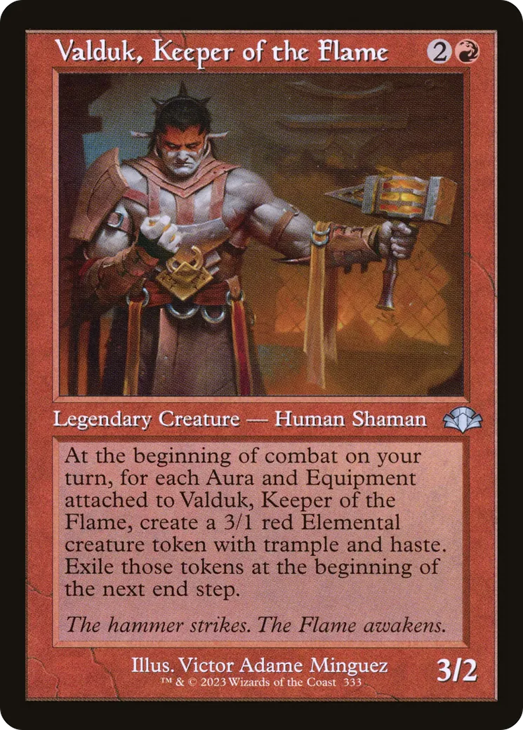 Valduk, Keeper of the Flame from Dominaria Remastered - Magic: The Gathering