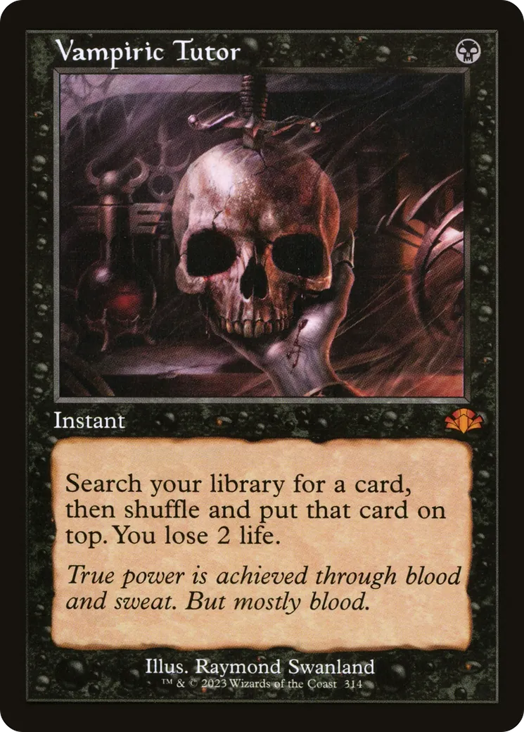 Vampiric Tutor from Dominaria Remastered - Magic: The Gathering