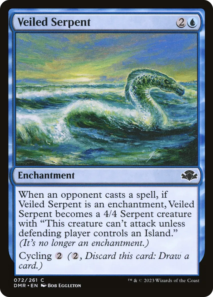 Veiled Serpent — Dominaria Remastered — Magic: The Gathering