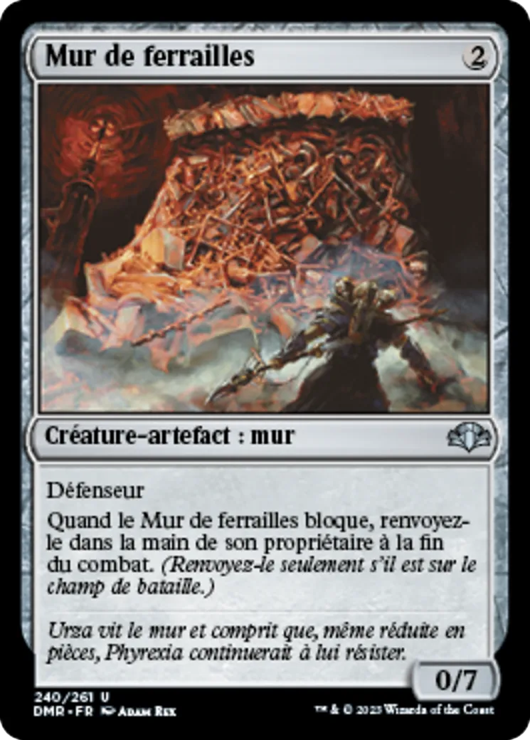 Mur de ferrailles — Dominaria Remastered — Magic: The Gathering