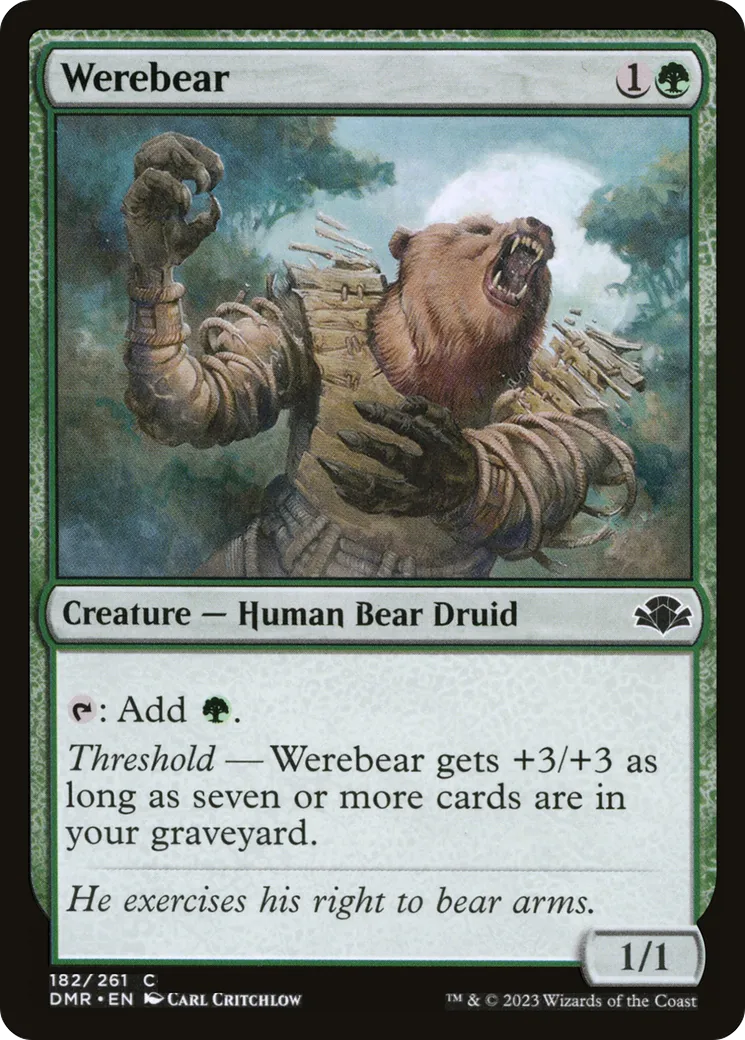 Werebear — Dominaria Remastered — Magic: The Gathering
