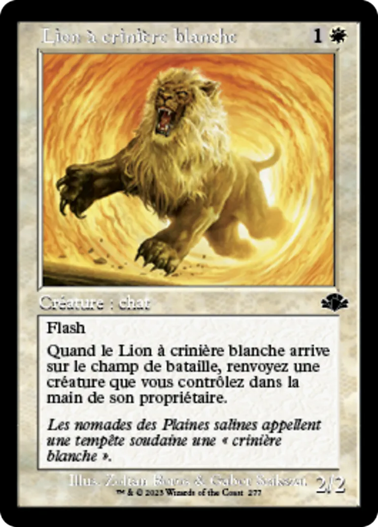 Lion à crinière blanche — Dominaria Remastered — Magic: The Gathering