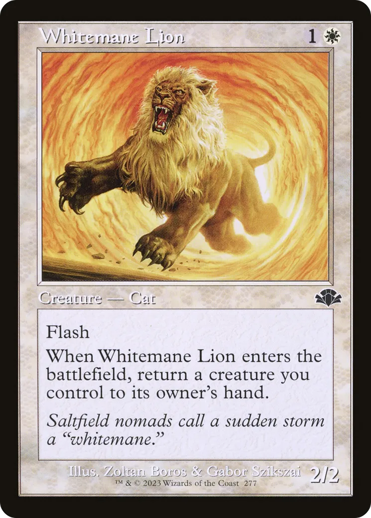 Whitemane Lion — Dominaria Remastered — Magic: The Gathering