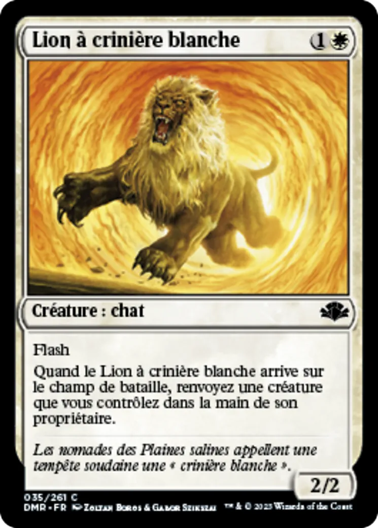 Lion à crinière blanche — Dominaria Remastered — Magic: The Gathering