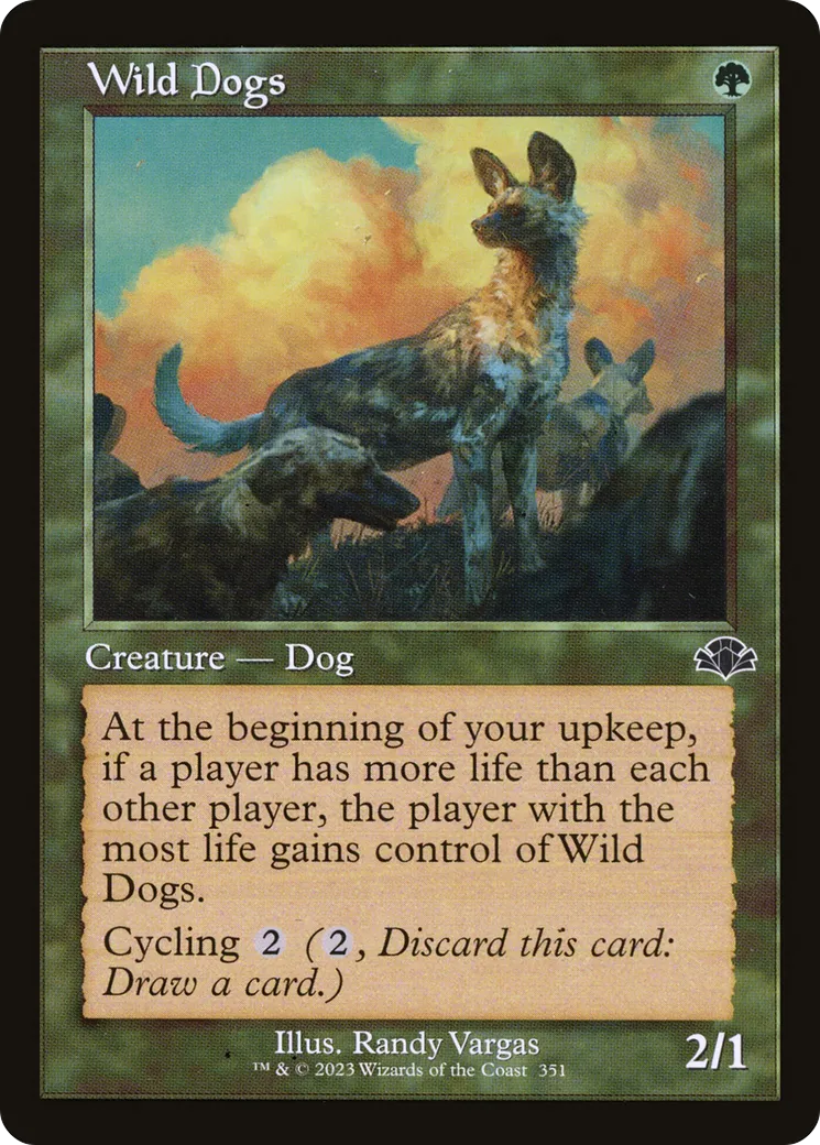 Wild Dogs from Dominaria Remastered - Magic: The Gathering
