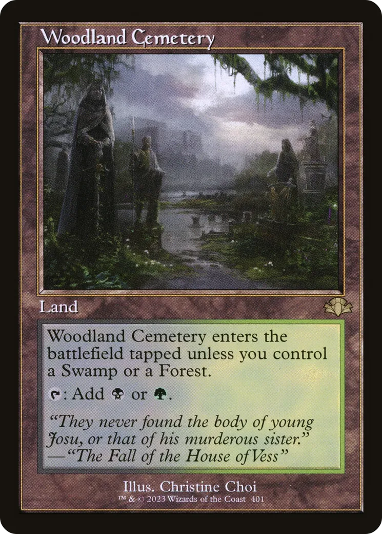 Woodland Cemetery — Dominaria Remastered — Magic: The Gathering