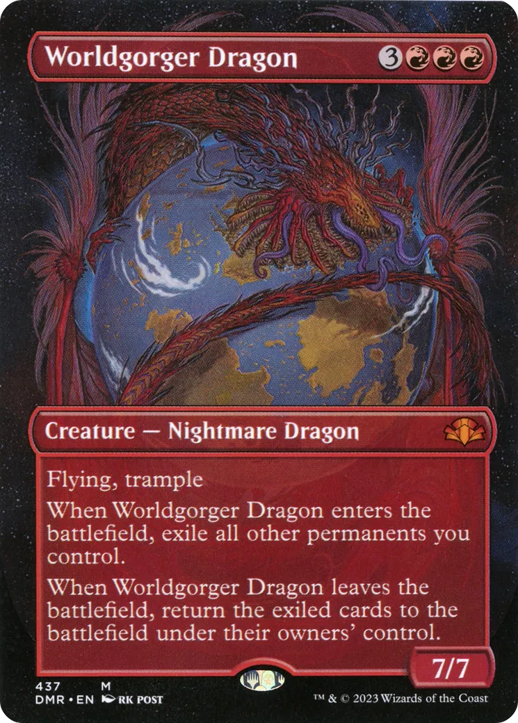 Worldgorger Dragon from Dominaria Remastered - Magic: The Gathering
