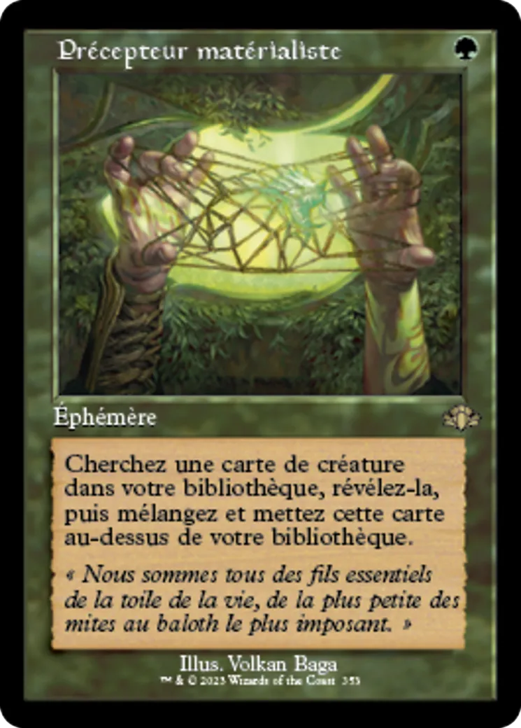 Précepteur matérialiste — Dominaria Remastered — Magic: The Gathering