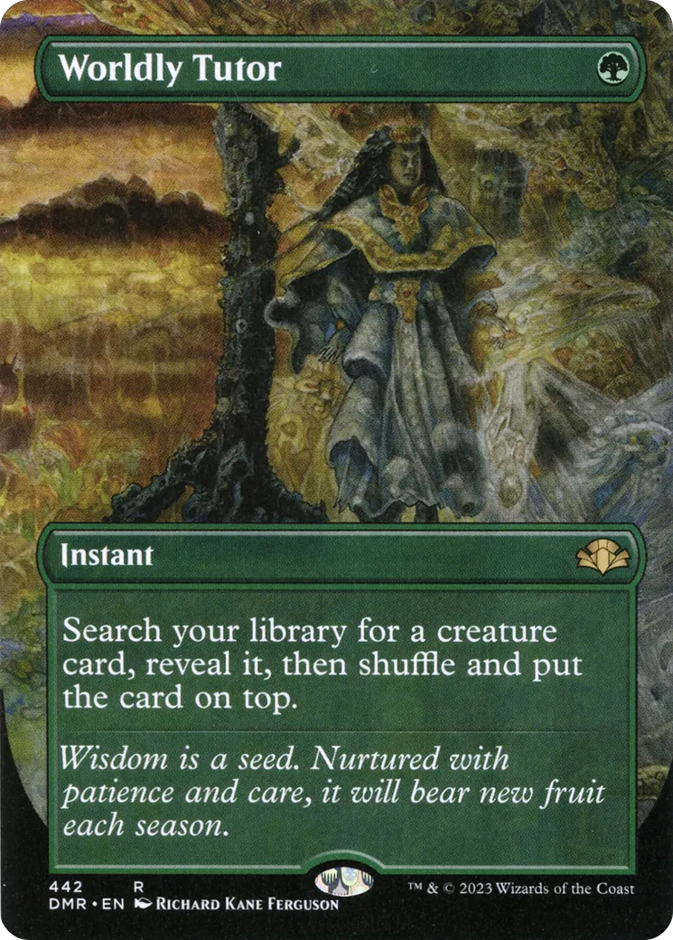 Worldly Tutor — Dominaria Remastered — Magic: The Gathering