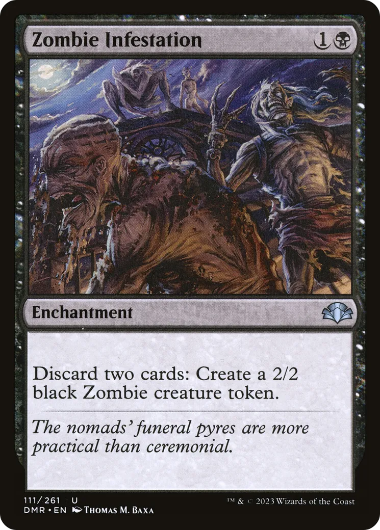 Zombie Infestation from Dominaria Remastered - Magic: The Gathering