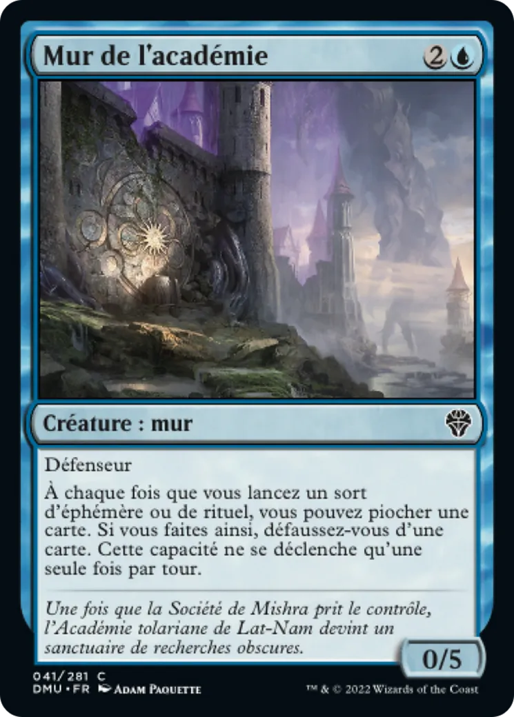 Mur de l'académie — Dominaria United — Magic: The Gathering