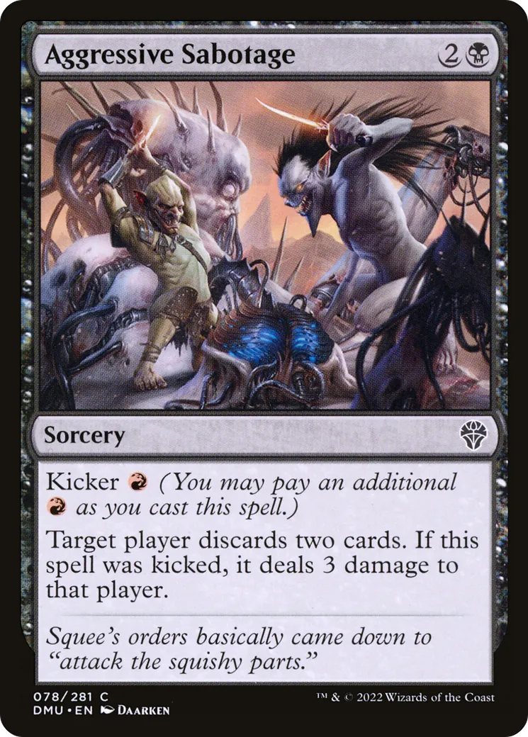 Aggressive Sabotage — Dominaria United — Magic: The Gathering