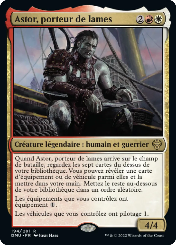Astor, porteur de lames — Dominaria United — Magic: The Gathering