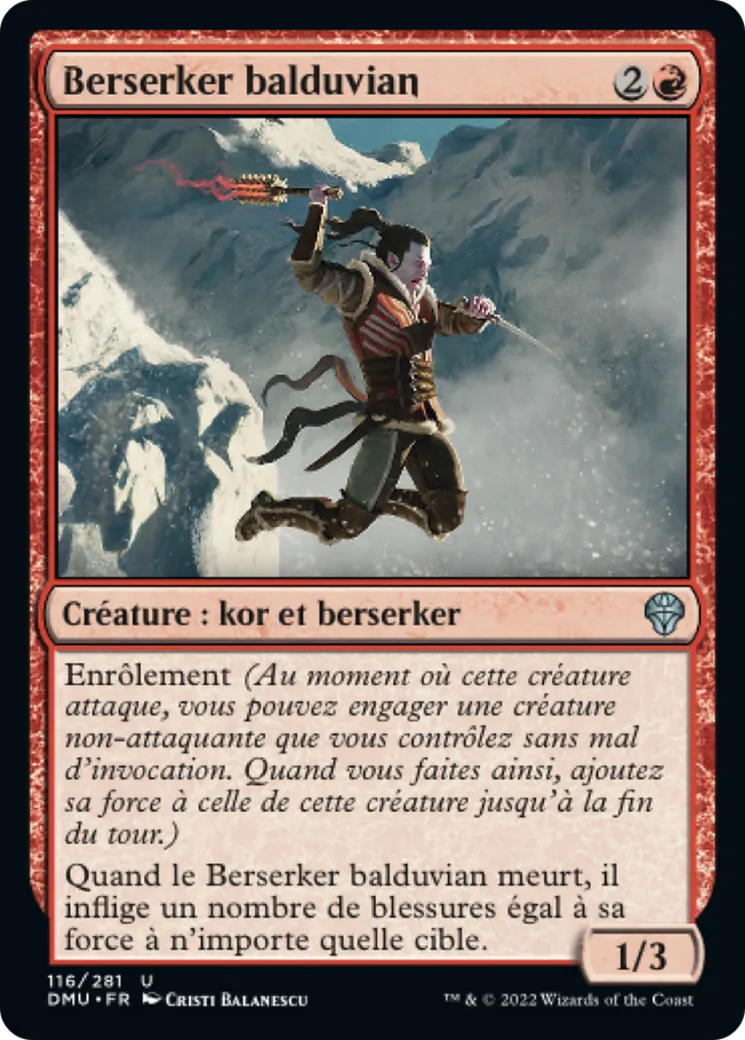 Berserker balduvian — Dominaria United — Magic: The Gathering
