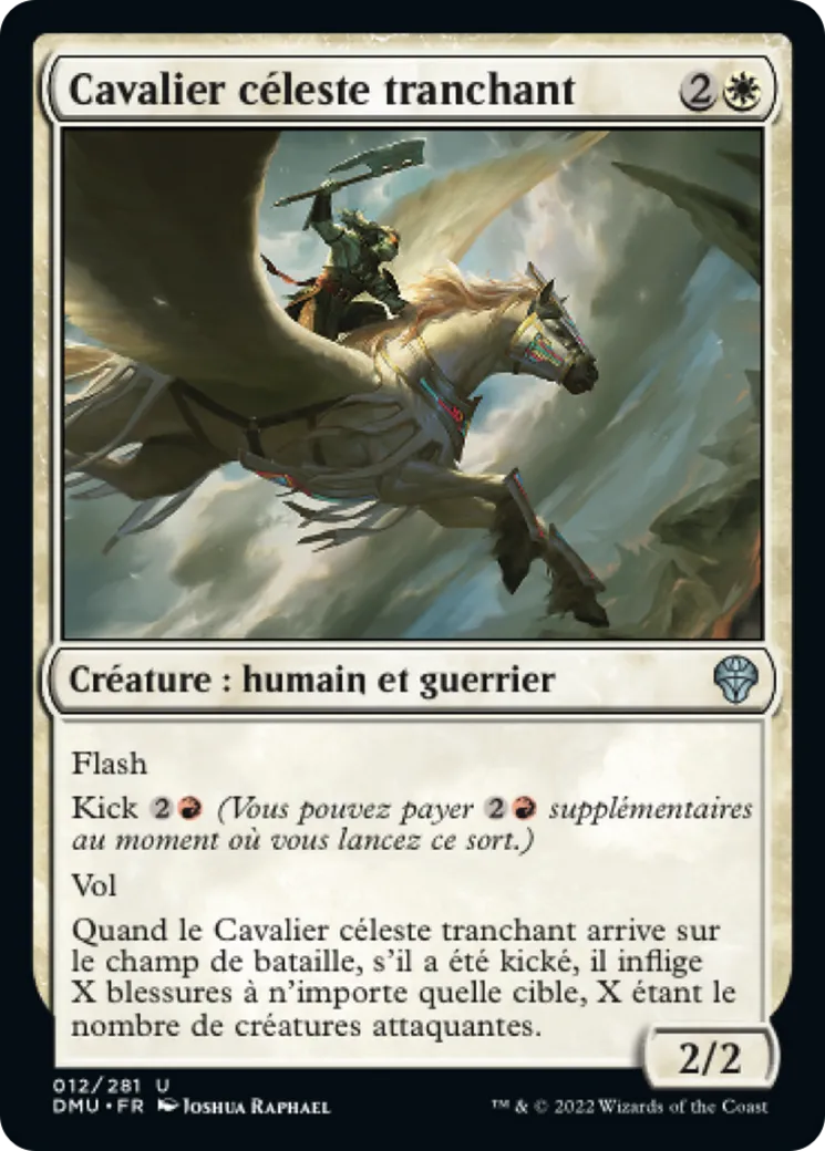 Cavalier céleste tranchant — Dominaria United — Magic: The Gathering