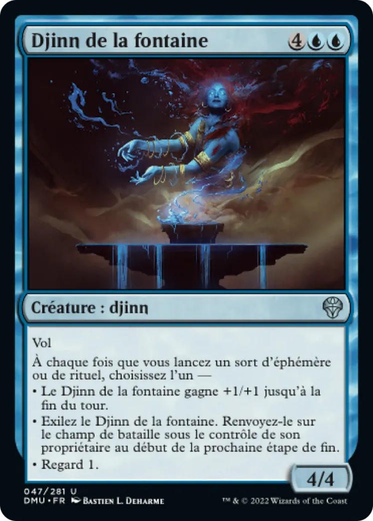 Djinn de la fontaine — Dominaria United — Magic: The Gathering