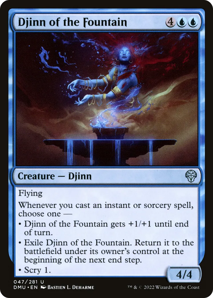 Djinn de la fontaine — Dominaria United — Magic: The Gathering