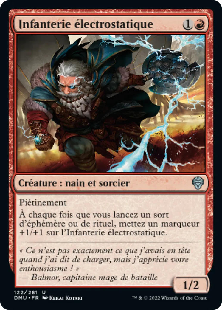 Infanterie électrostatique — Dominaria United — Magic: The Gathering