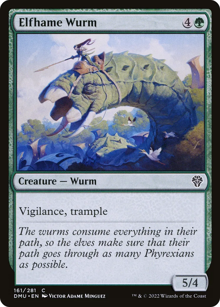 Elfhame Wurm — Dominaria United — Magic: The Gathering