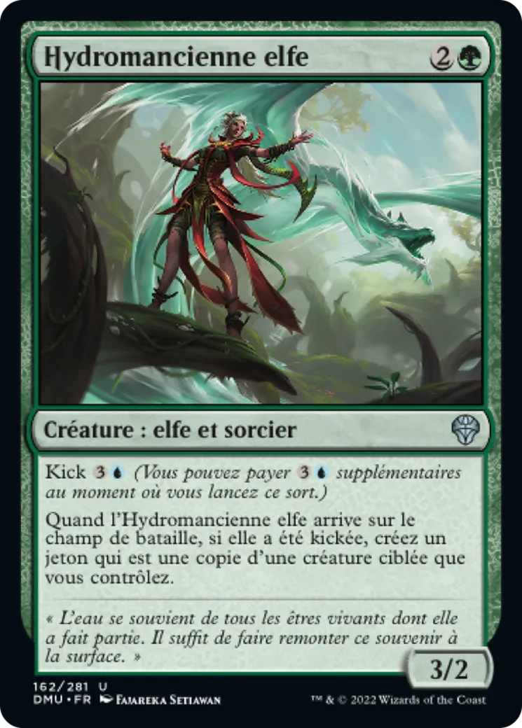 Hydromancienne elfe — Dominaria United — Magic: The Gathering