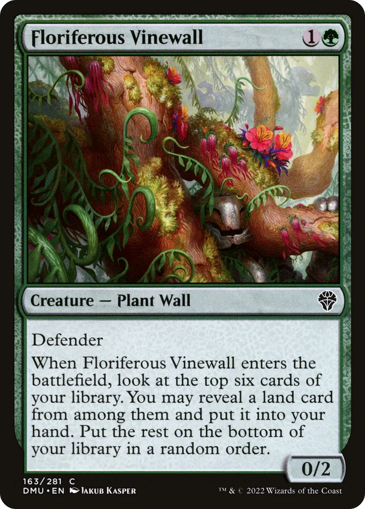 Floriferous Vinewall — Dominaria United — Magic: The Gathering