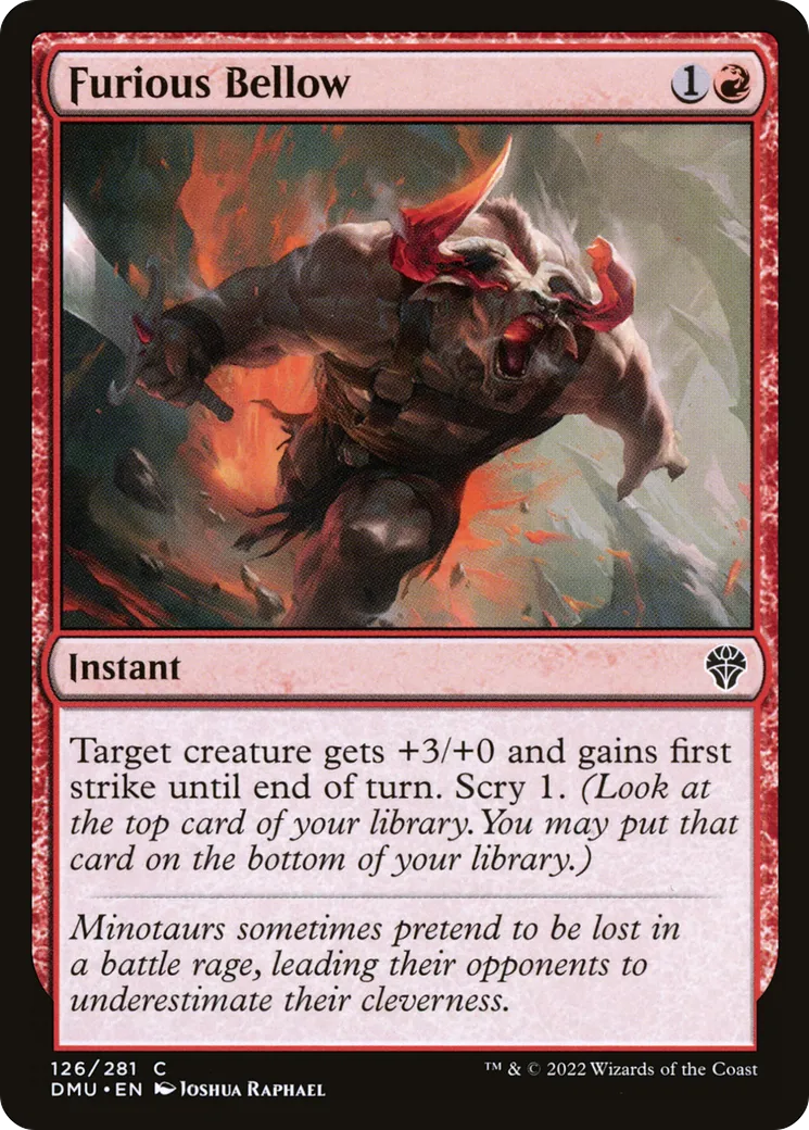 Furious Bellow from Dominaria United - Magic: The Gathering