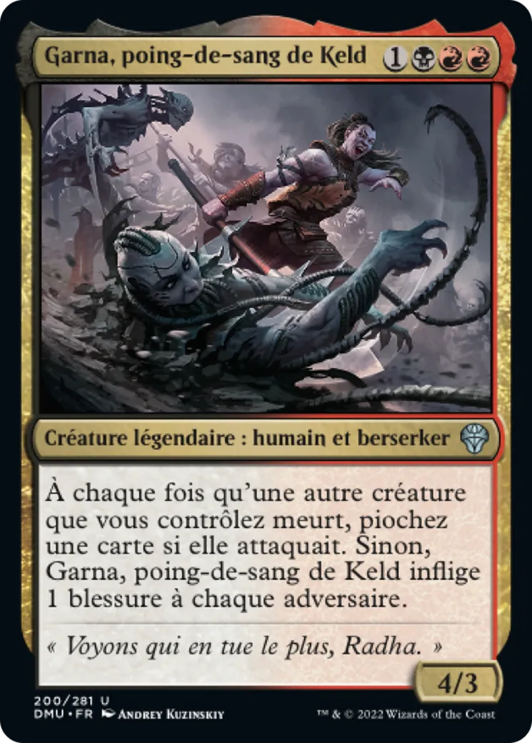 Garna, poing-de-sang de Keld — Dominaria United — Magic: The Gathering