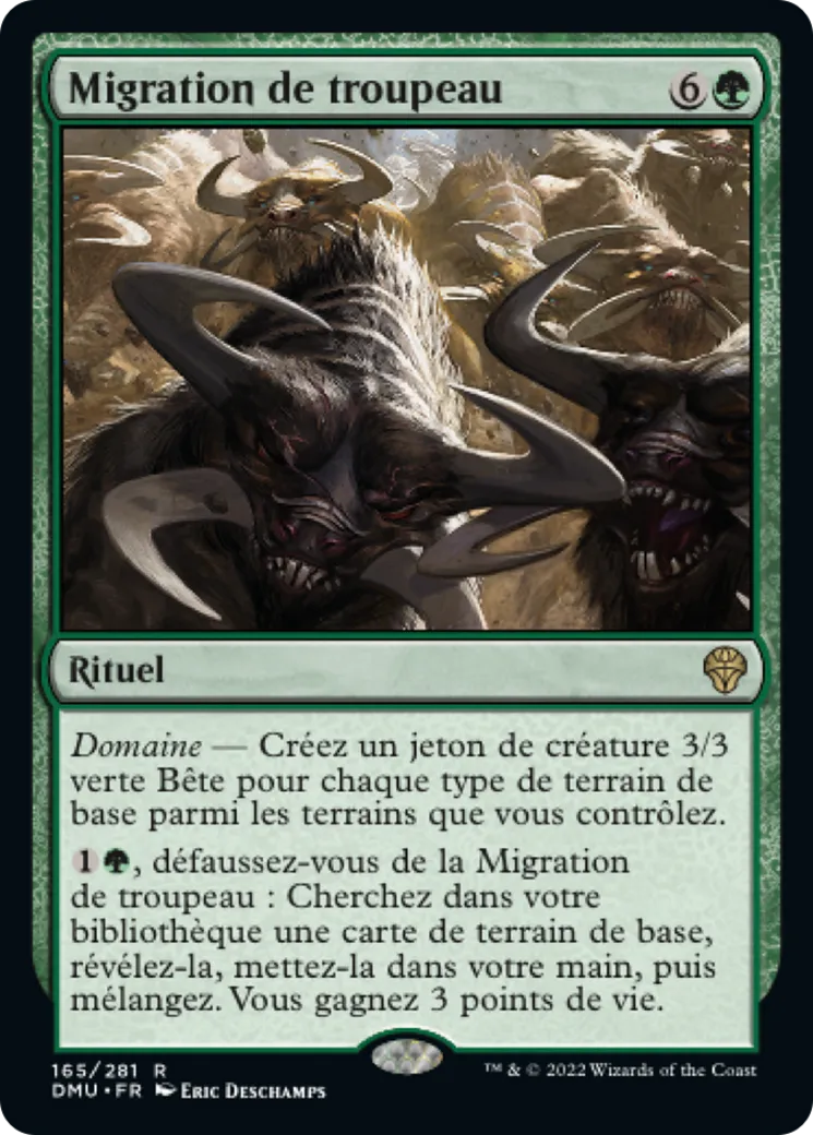 Migration de troupeau — Dominaria United — Magic: The Gathering