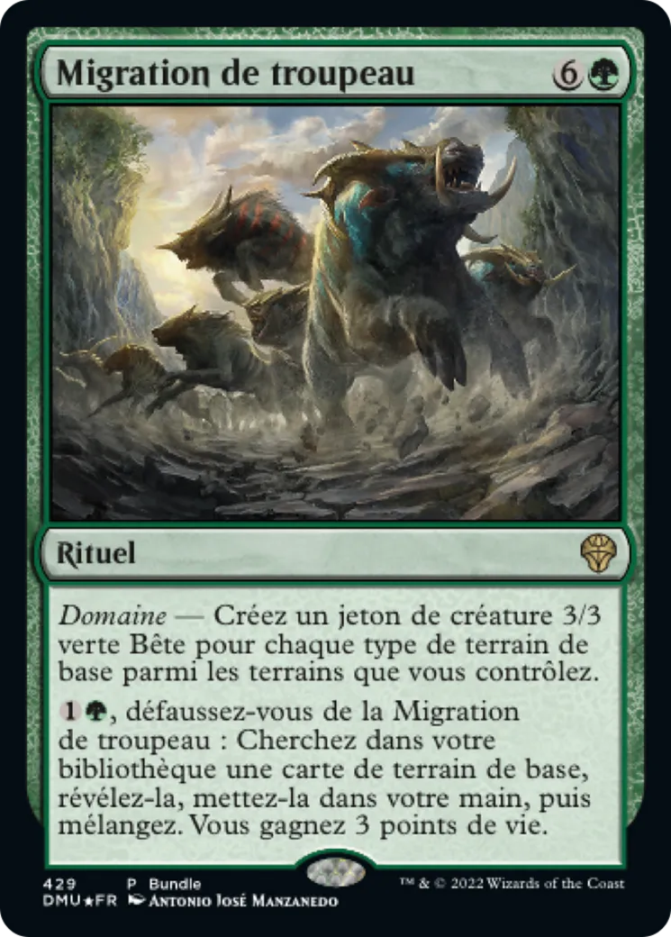Migration de troupeau — Dominaria United — Magic: The Gathering