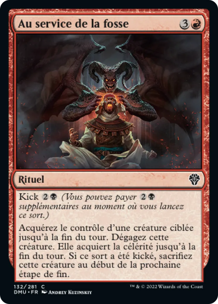 Au service de la fosse — Dominaria United — Magic: The Gathering