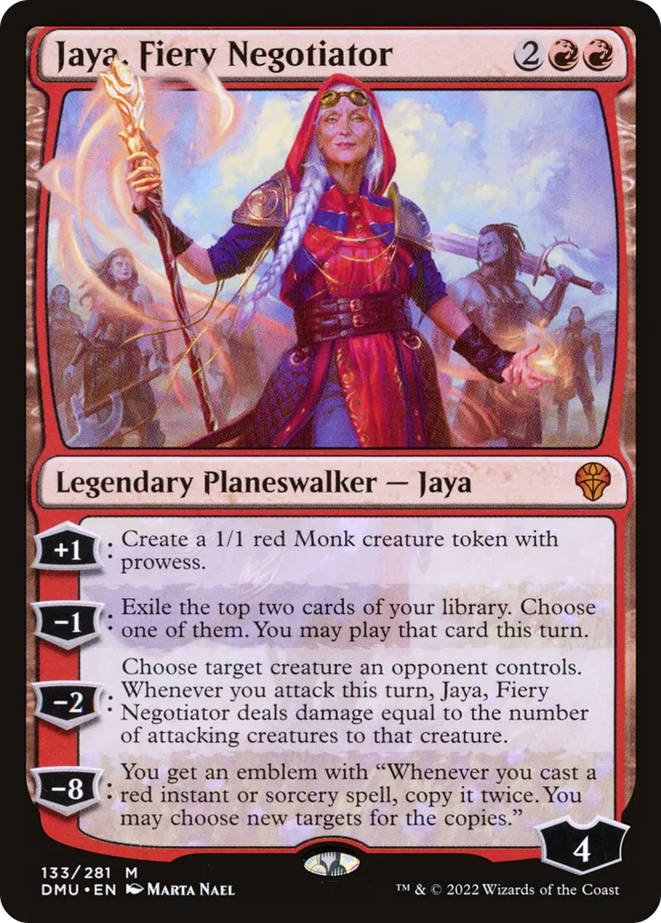 Jaya, Fiery Negotiator — Dominaria United — Magic: The Gathering