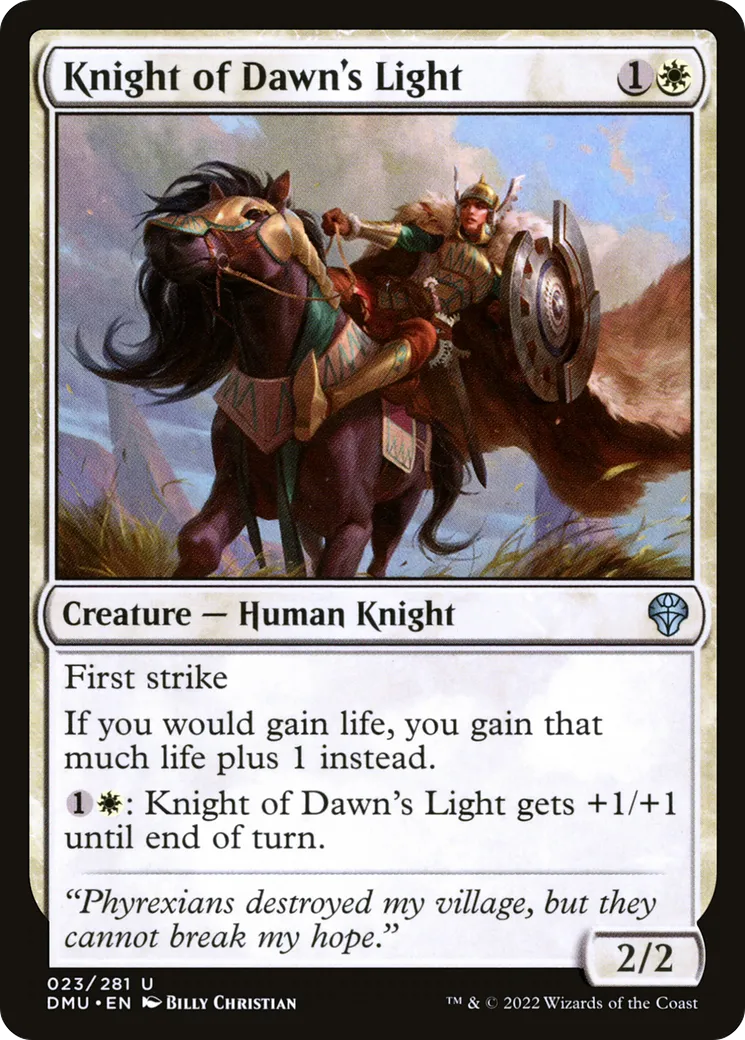 Knight of Dawn's Light — Dominaria United — Magic: The Gathering