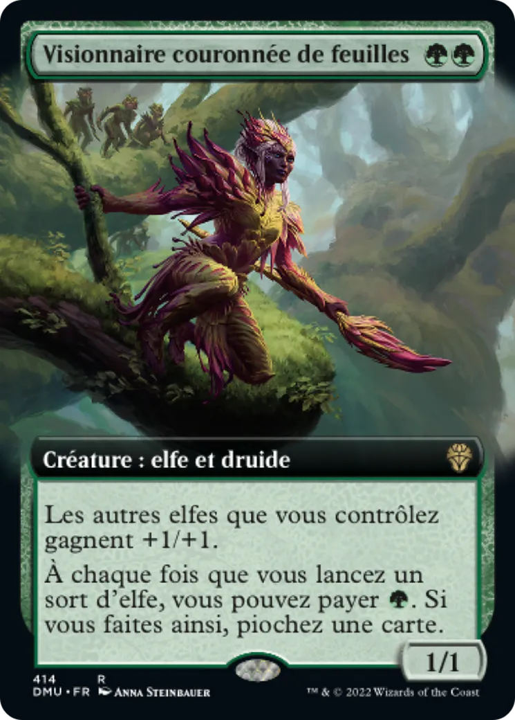 Visionnaire couronnée de feuilles — Dominaria United — Magic: The Gathering