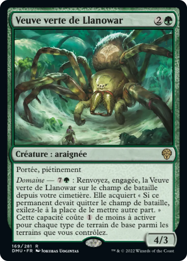 Veuve verte de Llanowar — Dominaria United — Magic: The Gathering