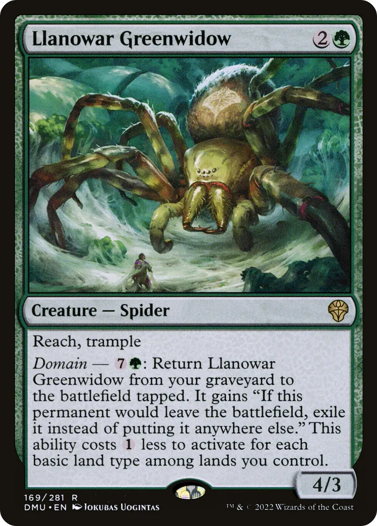 Veuve verte de Llanowar — Dominaria United — Magic: The Gathering