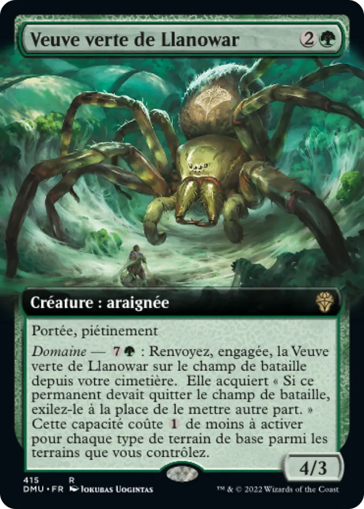 Veuve verte de Llanowar — Dominaria United — Magic: The Gathering